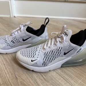 Nike Air Max 270 White and Black Sneakers